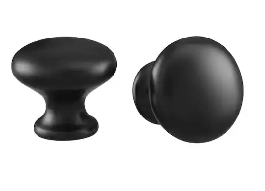 knop svart