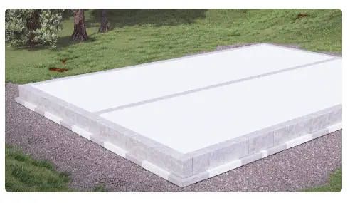 tjällden isolerad hybridgrund